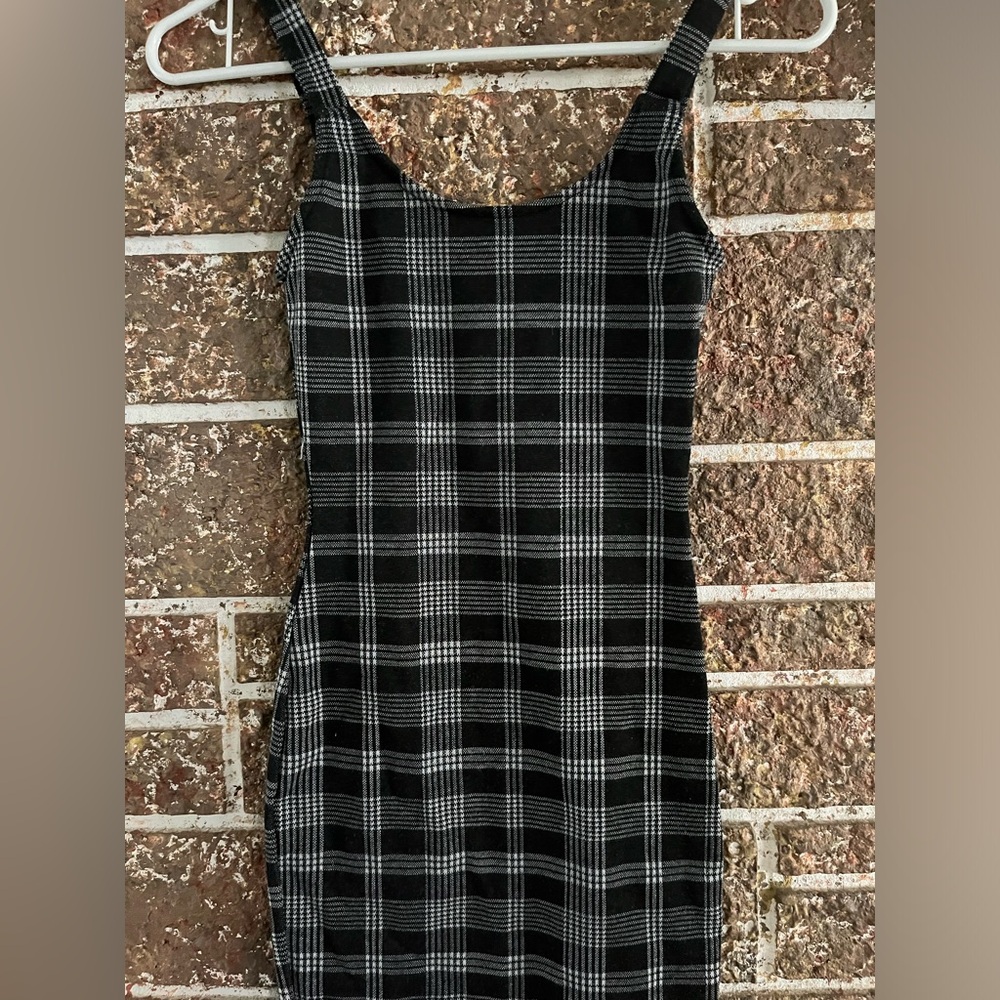 Plaid mini dress